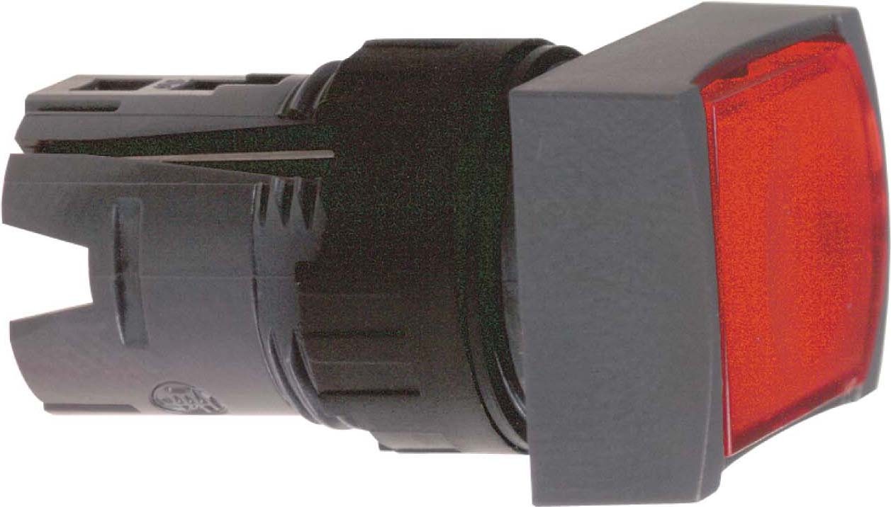 Schneider ZB6DF4 Frontelement für Leuchtdrucktaster ZB6, rastend, rot, Ø 16 mm
