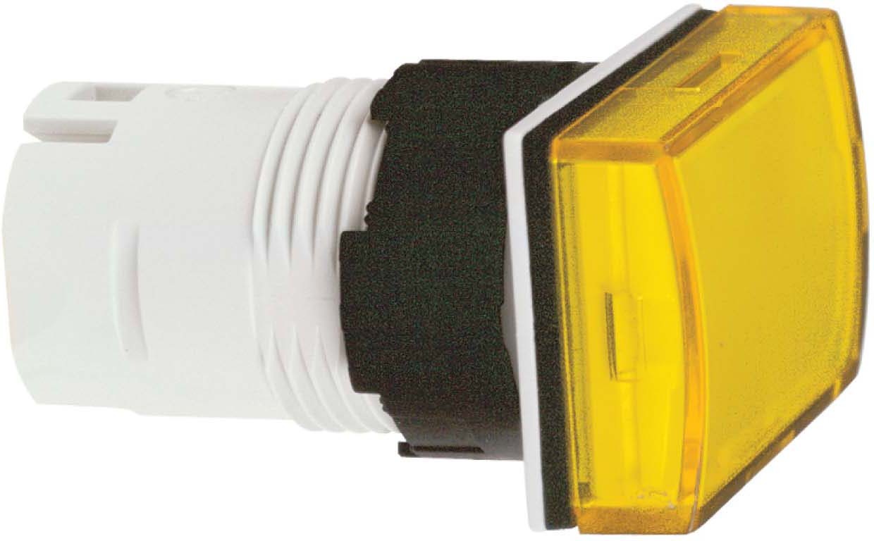 Schneider ZB6DV5 Leuchtmelder, Ø 16, rechteckig, Kalotte, gelb
