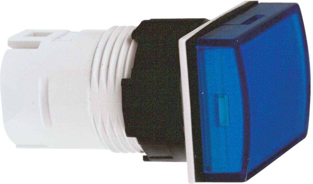 Schneider Electric ZB6DV6 Leuchtmelder Ø 16 rechteckig Kalotte blau