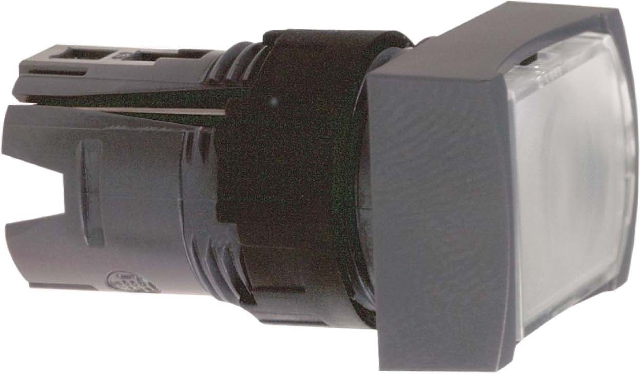 Schneider ZB6DW1 Frontelement für Leuchtdrucktaster ZB6, tastend, weiß, Ø 16 mm