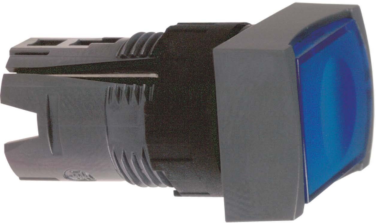 Schneider ZB6DW6 Frontelement für Leuchtdrucktaster ZB6, tastend, blau, Ø 16 mm