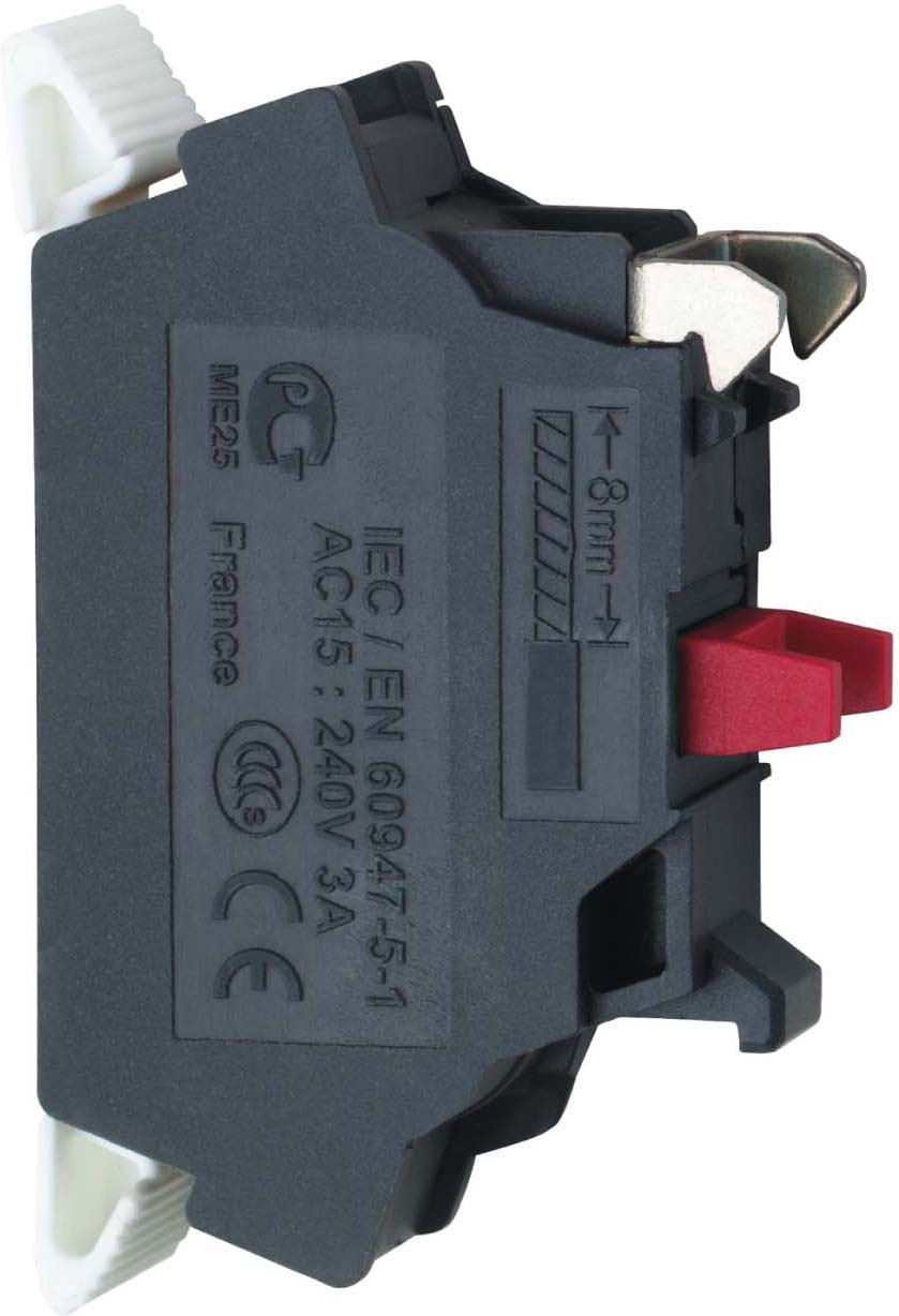 Schneider ZBE1015 Hilfsschalter, Kontaktblock, Harmony XB4 und XB5, 22mm, 30mm, Spring Clamp, 1S