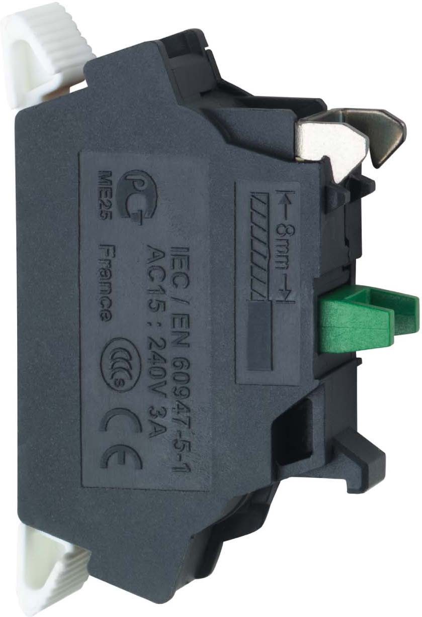 Schneider ZBE1025 Hilfsschalter, Kontaktblock, Harmony XB4 und XB5, 22mm, 30mm, Spring Clamp, 1Ö