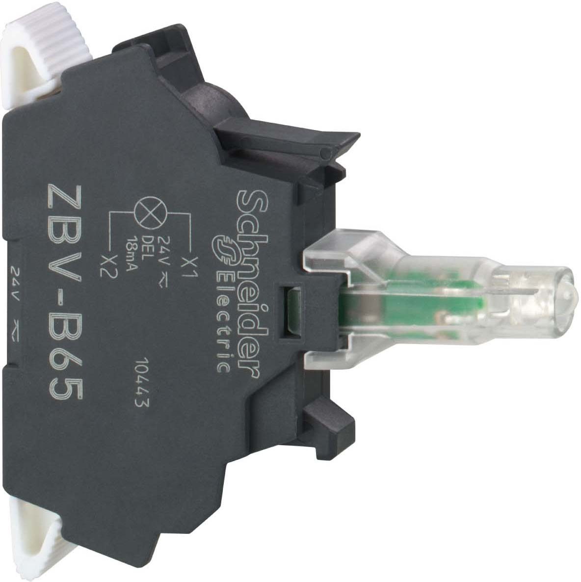 Schneider Electric ZBVB65 LED-Modul Ø 22 Integral LED blau 24 V 4 Stück