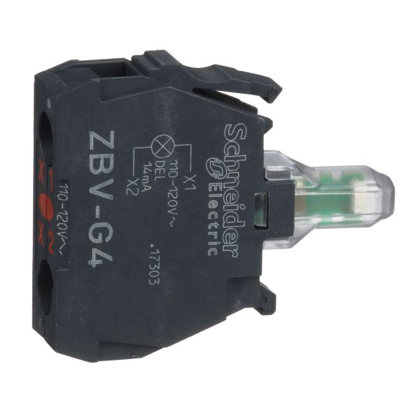 Schneider Electric ZBVG4 LED-Modul Ø 22 Integral LED rot 110-120V 5 Stück