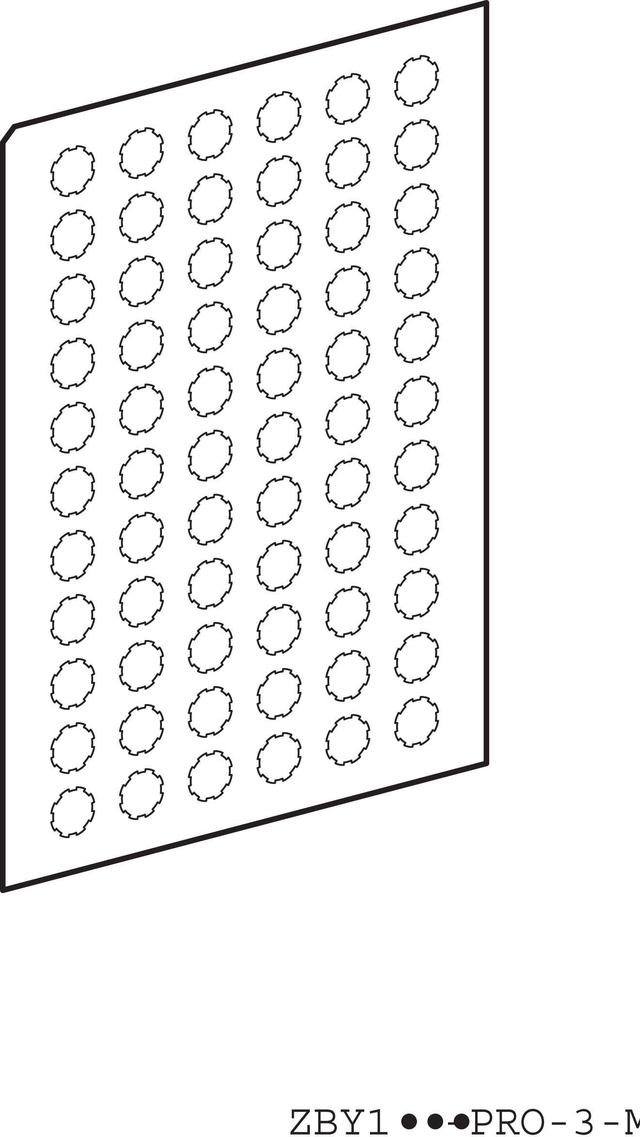 Schneider ZBY1101 Bogen m. 66 runden Einlegeschildern, transparent, selbstklebend, neutral