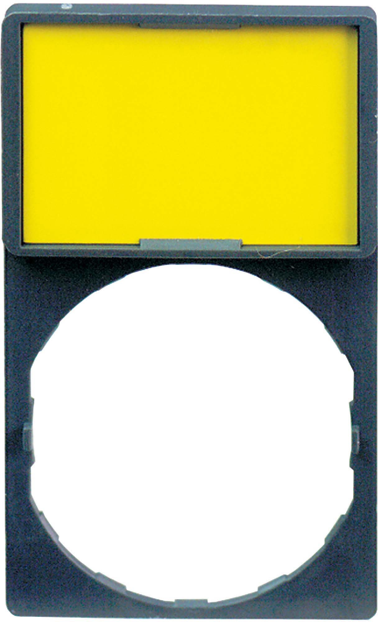 Schneider ZBY4101 Schildträger 30x40mm m. Leerschild z. Gravieren, für Ø 22 Geräte