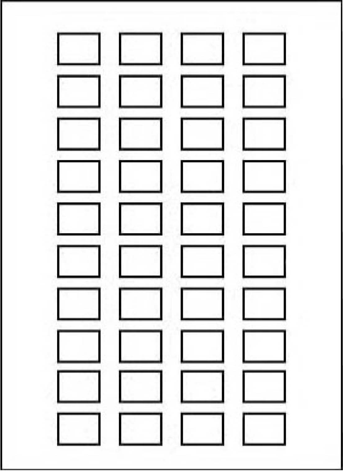 Schneider ZBY5100 Bogen mit 40 Schildern 18x27mm, f. Schildträger 30x50mm, neutral