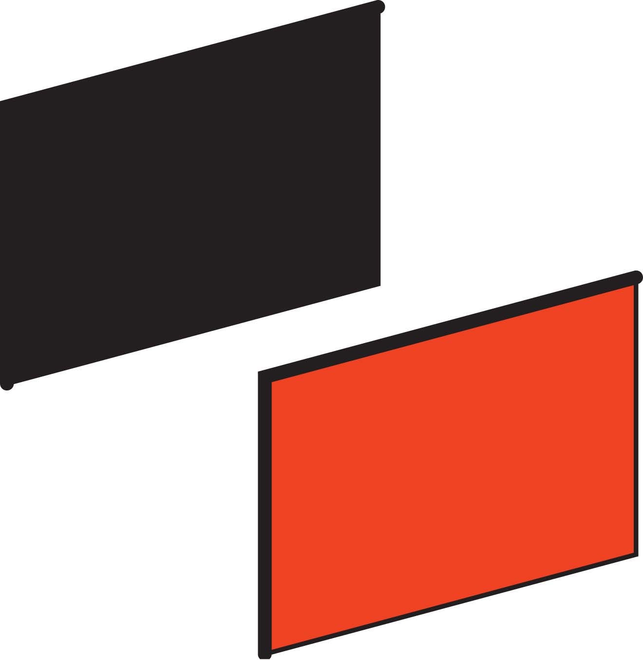Schneider ZBY5101 Leerschild 18x27mm, f. Schildträger 30x50mm, schwarz+rot, neutral