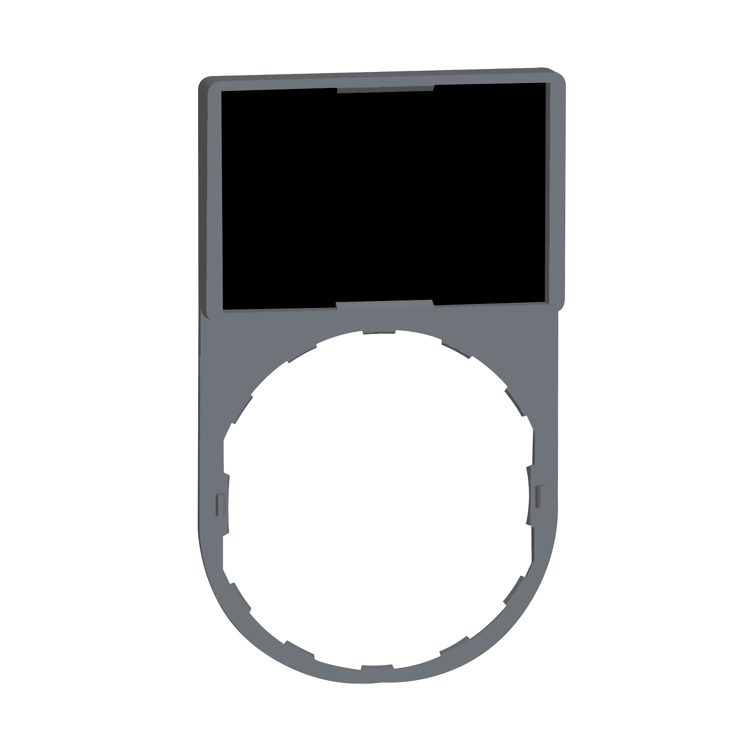 Schneider ZBY6101 Schildträger 30x50mm m. Leerschild, für Ø 22 Geräte m. rundem Frontelement