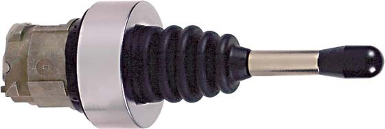 Schneider ZD4PA24 Joystick, Frontelement, Harmony XB4, Metall, 22mm, schwarz, 4 Richtungen, 1-stufig, tastend, mit Rückzug
