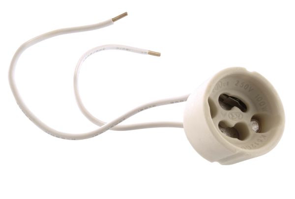 Deko-Light 100202 Elektrisches Montagezubehör, Fassung GU10 mit 15 cm Kabel, Länge: 150 mm, 35.0 W