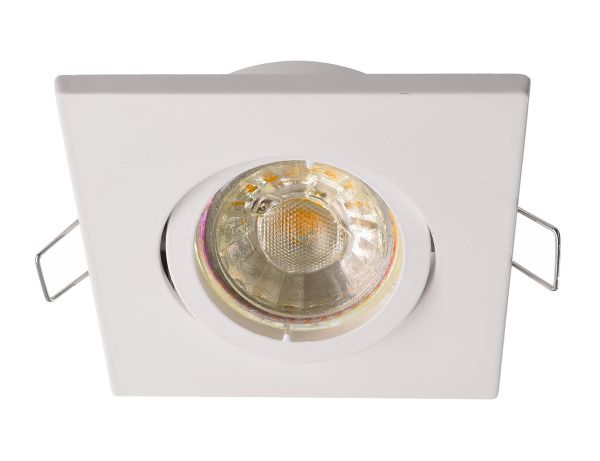 Deko-Light 110029 Einbaustrahler, Alioth Eckig, 1x max. 35 W MR16, Weiß, Spannungskonstant, 12 V/A