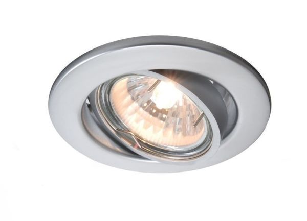 Deko-Light 110035 Einbaustrahler, Basic Rund, Tilt, 1x max. 35 W GU10, Aluminium, 220-240 V/AC, 50
