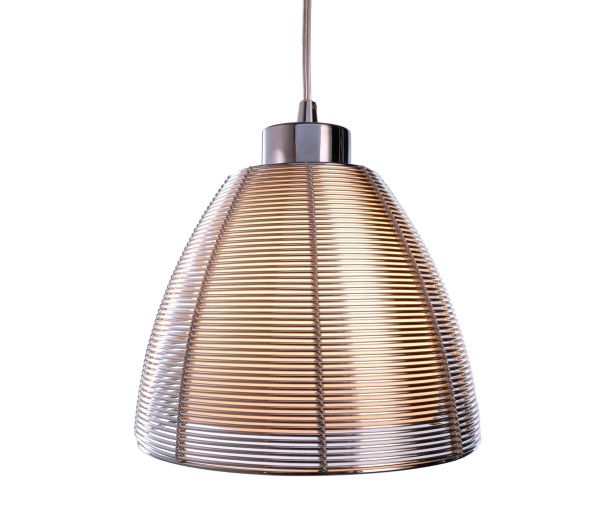 Deko-Light 342025 Pendelleuchte, Filo Big Mob 190 mm, 1x max. 60 W E27, Silber, 220-240 V/AC, 50 /