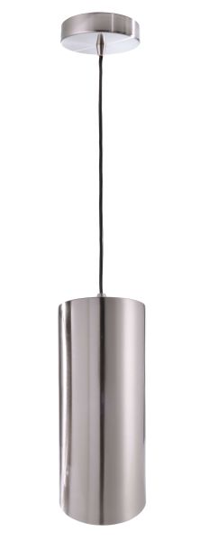 Deko-Light 342050 Pendelleuchte, Barrel, 1x max. 40 W E27, Silber, 220-240 V/AC, 50 / 60 Hz, IP 20