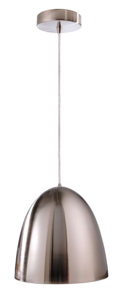 Deko-Light 342053 Pendelleuchte, Bell, 1x max. 40 W E27, Silber, 220-240 V/AC, 50 / 60 Hz, IP 20