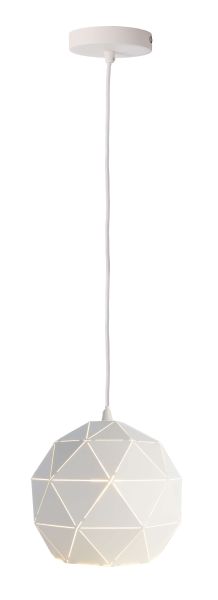 Deko-Light 342129 Pendelleuchte, Asterope Rund 250 mm, 1x max. 40 W E27, Weiß, 220-240 V/AC, 50 /