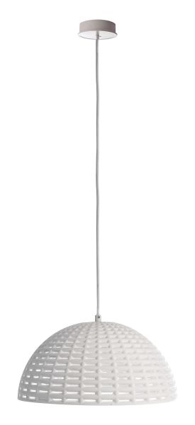 Deko-Light 342143 Pendelleuchte, Basket II 350 mm, 1x max. 40 W E27, Weiß, 220-240 V/AC, 50 / 60 H