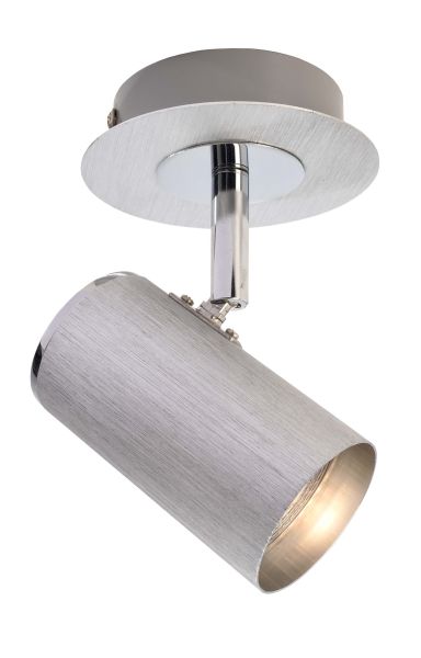 Deko-Light 348085 Deckenaufbauleuchte, Indi I, 1x max. 50 W GU10, Silber, 220-240 V/AC, 50 / 60 Hz