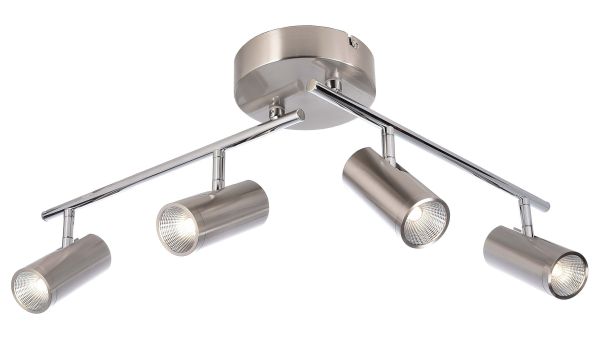 Deko-Light 348114 Deckenaufbauleuchte, Becrux IV, 21 W, DIM, 3000 K, Silber, 220-240 V/AC, 50 / 60
