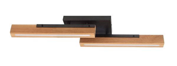 Deko-Light 348147 Deckenaufbauleuchte, MADERA, 15 W, 3000 K, Braun, 100-240 V/AC, 50 / 60 Hz, IP 2