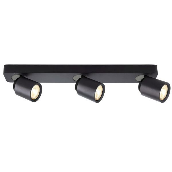 Deko-Light 348171 Deckenaufbauleuchte, Librae Linear III, 3x max. 50 W GU10, Schwarz, 220-240 V/AC