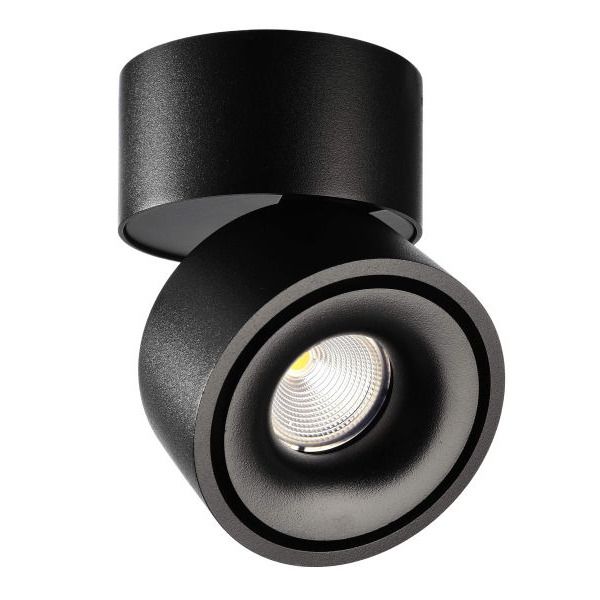 Deko-Light 348179 Deckenaufbauleuchte, Uni II Tilt, 12 W, DIM, 3000 K, Schwarz, 220-240 V/AC, 50 /