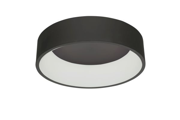 Deko-Light 348181 Deckenaufbauleuchte, Sculptoris 400 mm, 30 W, DIM, 3000/4000 K, Schwarz, 220-240