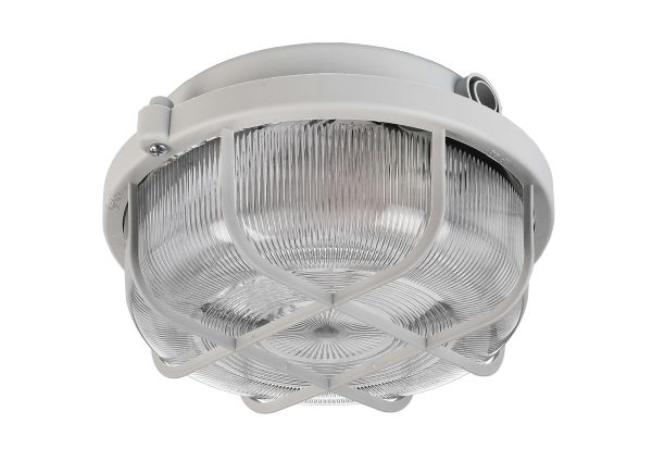 Deko-Light 401016 Decken- und Wandaufbauleuchte, Syrma Rund, 1x max. 100 W E27, Grau, 220-240 V/AC