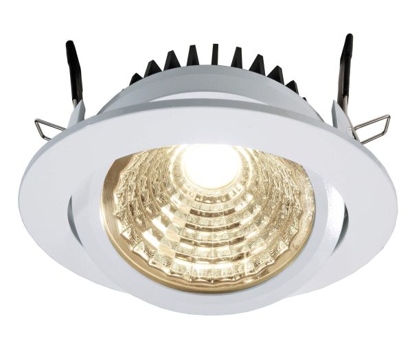 Deko-Light 565067 Einbaustrahler, COB 95 Noble, 10 W, 3000 K, Weiß, Stromkonstant, 26-27 V/DC, Bem