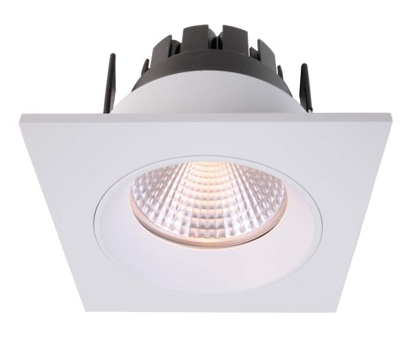Deko-Light 565241 Einbaustrahler, Orionis Eckig, 6,5 W, 2700 K, Weiß/Weiß, Stromkonstant, 17-19 V/
