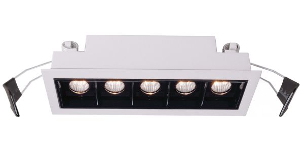 Deko-Light 565250 Einbaustrahler, Ceti 5, 10 W, 3000 K, Weiß, Stromkonstant, 14-15 V/DC, Bemessung