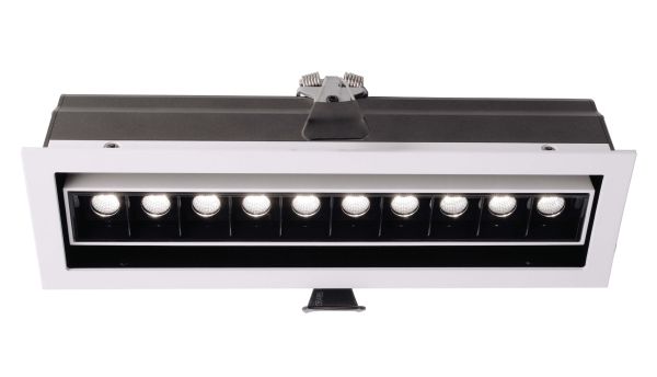 Deko-Light 565257 Einbaustrahler, Ceti 10 Adjust, Tilt, 20 W, 3000 K, Weiß, Stromkonstant, 28-29 V