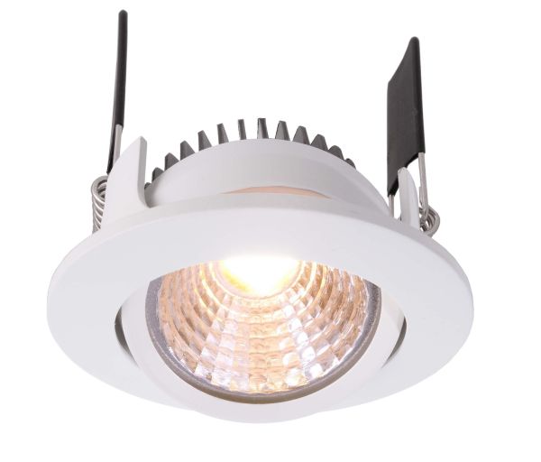Deko-Light 565263 Einbaustrahler, COB-68-350mA-2700K-Rund-flach-Weiß, Stromkonstant, 14-15 V/DC, B