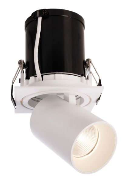 Deko-Light 565312 Einbaustrahler, Rigel Mini Square Single, 11 W, 3000 K, Weiß, Stromkonstant, 21-