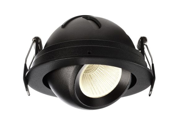 Deko-Light 565341 Einbaustrahler, Bellatrix, 9 W, 3000 K, Schwarz, Stromkonstant, 18 V/DC, Bemessu