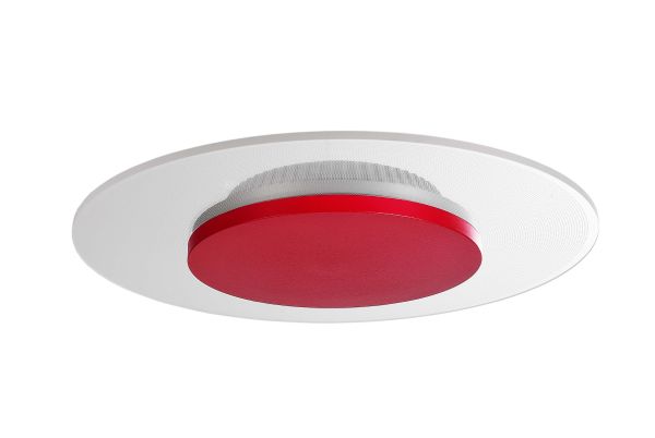 Deko-Light 620036 Deckenaufbauleuchte, Set, Zaniah 290 mm, 12 W, DIM, 3000 K, Cover Rot, 220-240 V