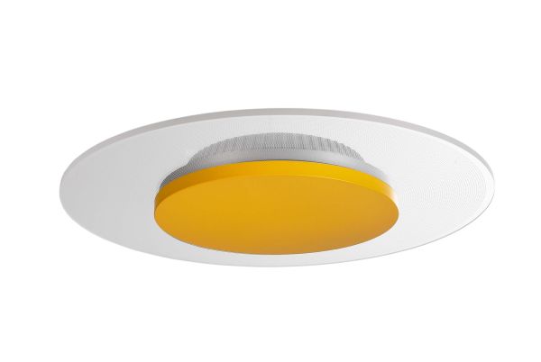 Deko-Light 620037 Deckenaufbauleuchte, Set, Zaniah 290 mm, 12 W, DIM, 3000 K, Cover Gelb, 220-240