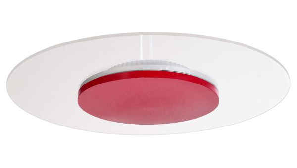 Deko-Light 620044 Deckenaufbauleuchte Zaniah 18W Cover Rubin Rot