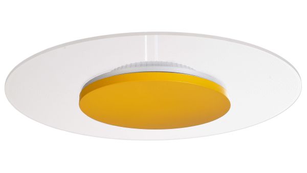 Deko-Light 620053 Deckenaufbauleuchte, Set, Zaniah 420 mm, 24 W, DIM, 3000 K, Cover Gelb, 220-240