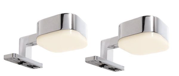 Deko-Light 687088 Möbelaufbauleuchte, Cursa 2er Set, 8,8 W, 2700 K, Silber, 220-240 V/AC, 50 / 60