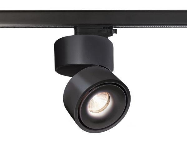 Deko-Light 707131 3-Phasen-Spot, Uni II Tilt, 17 W, DIM, 3000 K, Schwarz, 220-240 V/AC, 50 / 60 Hz