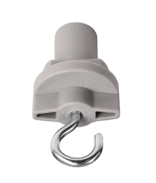 Deko-Light 710061 3-Phasen Schienensystem, D Line Schilderhaken, Fenstergrau RAL 7040