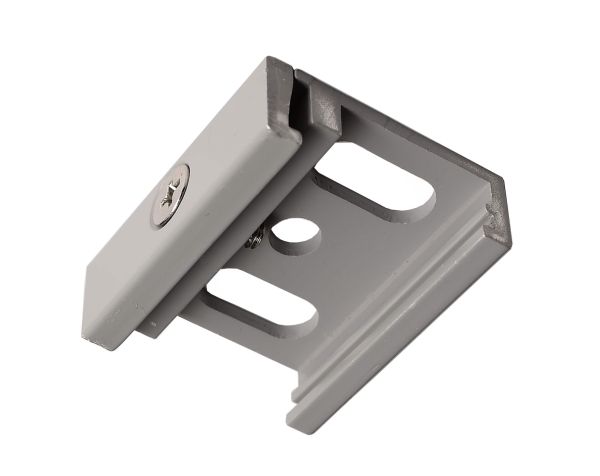 Deko-Light 710064 3-Phasen Schienensystem, D Line Montagehalter Deckenbefestigung Flex, Fenstergra