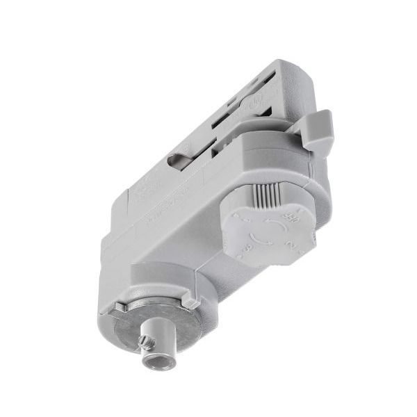 Deko-Light 710098 3-Phasen Schienensystem, D Line 3-Phasen Adapter für Leuchtenmontage, Fenstergra