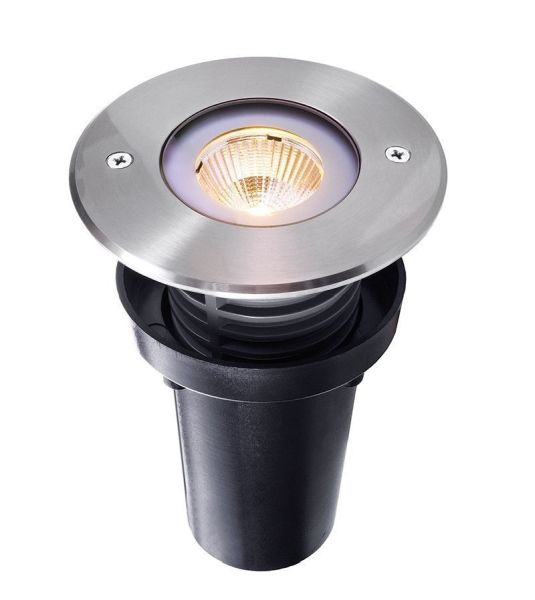 Deko-Light 730211 Bodeneinbauleuchte, Tall COB I, 7,8 W, 3000 K, Silber, 220-240 V/AC, 50 / 60 Hz,