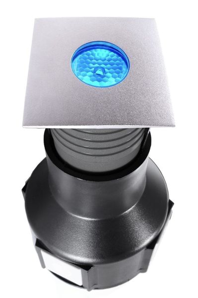 Deko-Light 730244 Bodeneinbauleuchte, Easy Square II, 3 W, RGB, Silber, Spannungskonstant, 24 V/DC