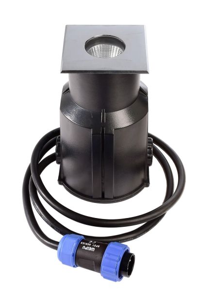 Deko-Light 730468 Bodeneinbauleuchte, Easy COB Square III, 5,5 W, 3000 K, Silber, Spannungskonstan