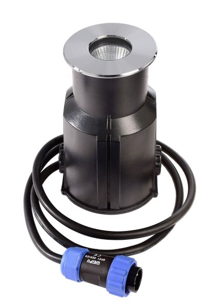 Deko-Light 730469 Bodeneinbauleuchte, Easy COB Round III, 5,5 W, 3000 K, Silber, Spannungskonstant